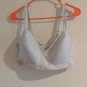 Hanes White Patterned Bralette